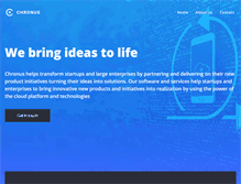 Tablet Screenshot of chronuscorp.com